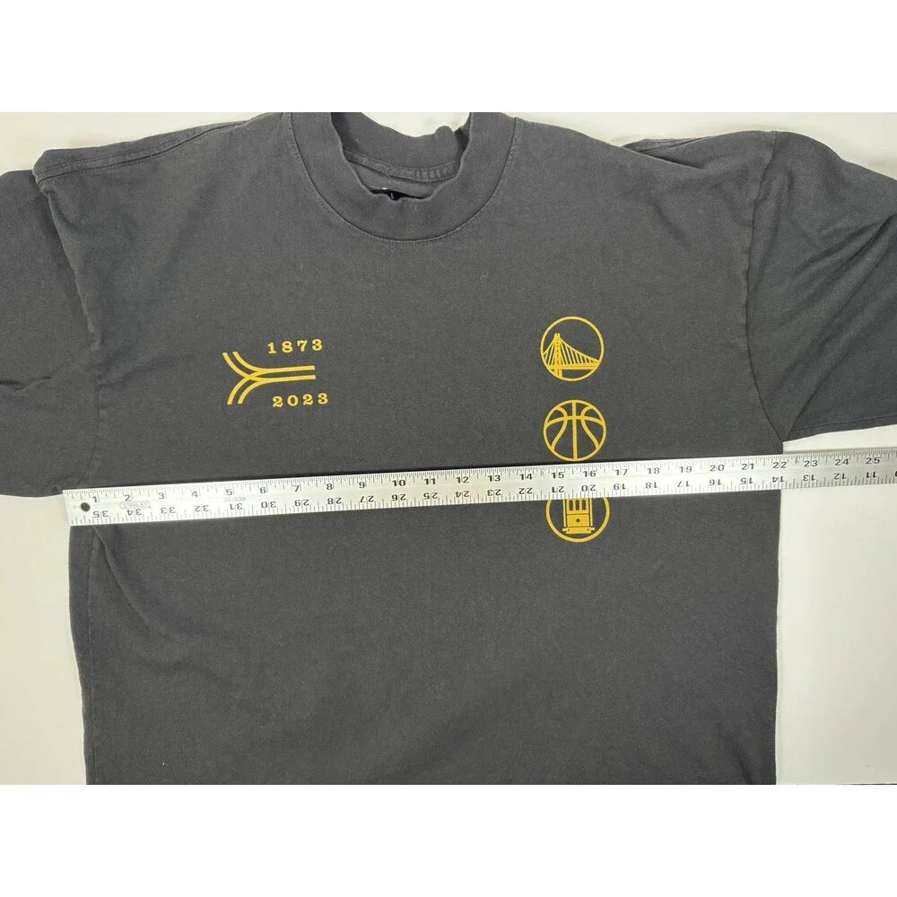 Golden State Warriors Shirt Mens Large‎ NBA Basketball Cable Car 1873 2023 USA